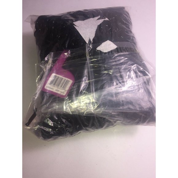 Rampage Knit Scarf in Black with Metallic Thread - Picture 5 of 6